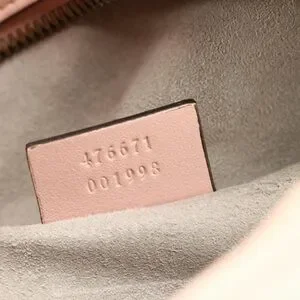 Gucci | Bags | Gucci Pink And Gold Chevron Quilted Backpack  display picture 1